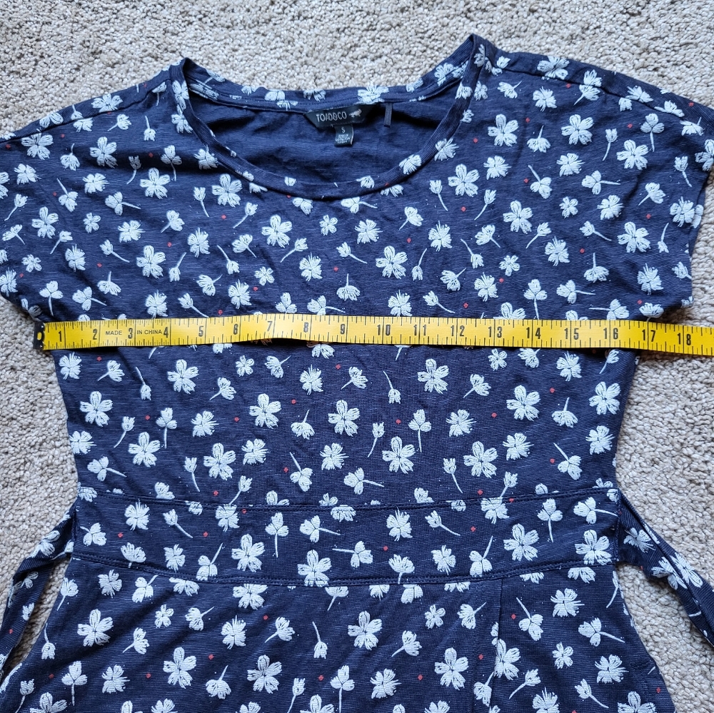 Blue floral dress